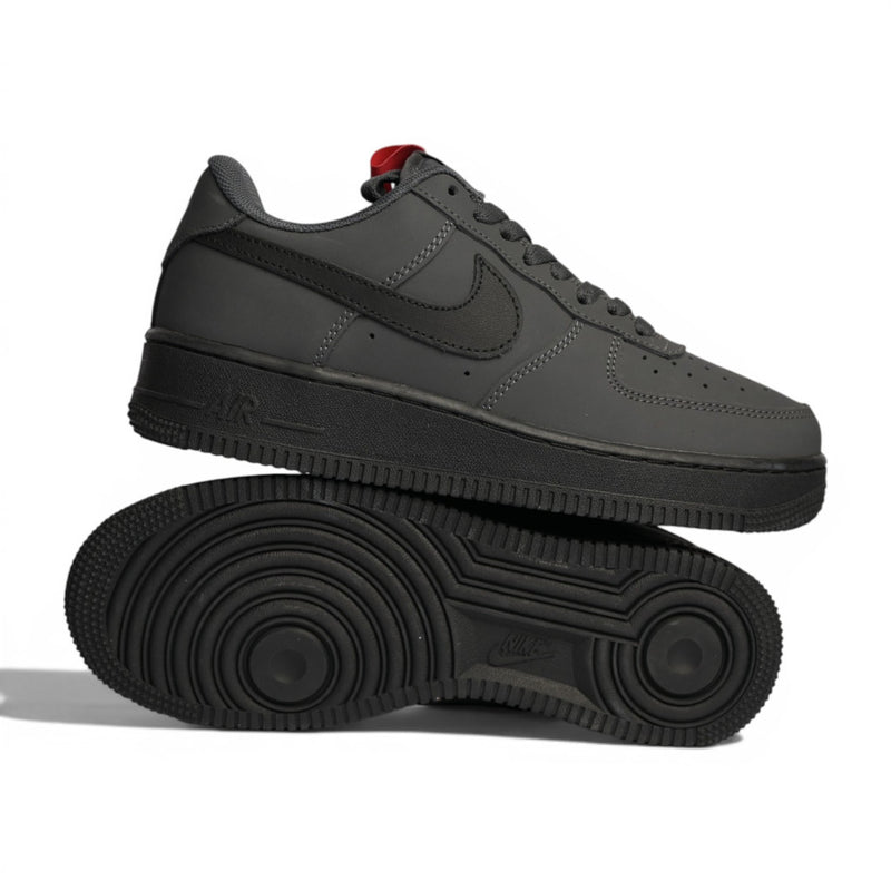 Nike Air Force 1 Low Dark Grey Black Red
