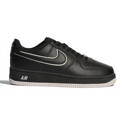 Nike Air Force 1 Low Black White Outline