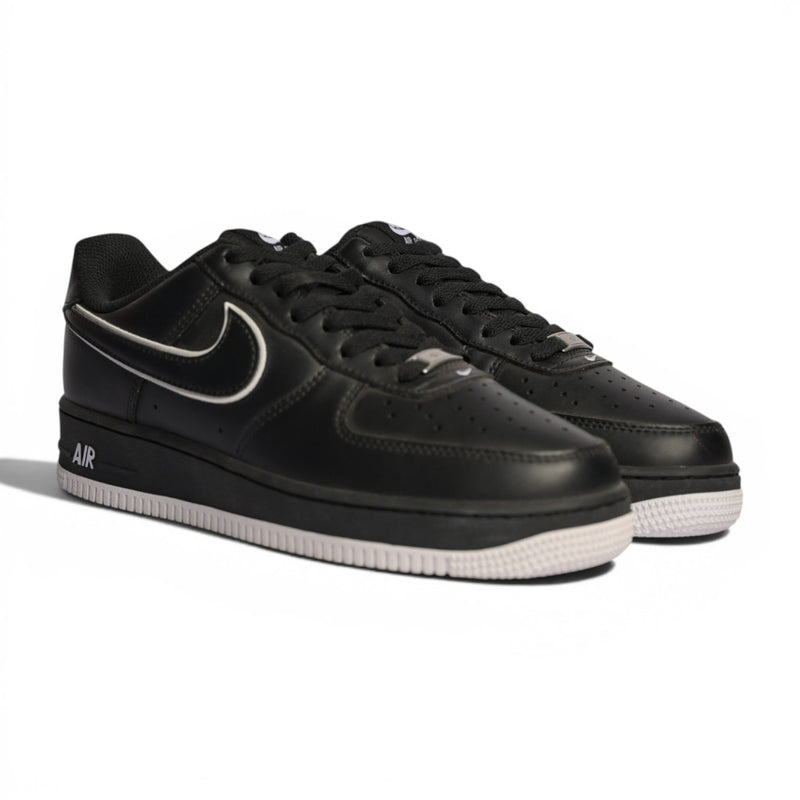 Nike Air Force 1 Low Black White Outline