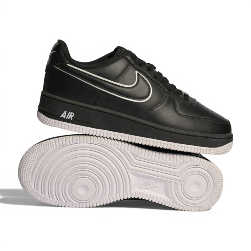 Nike Air Force 1 Low Black White Outline