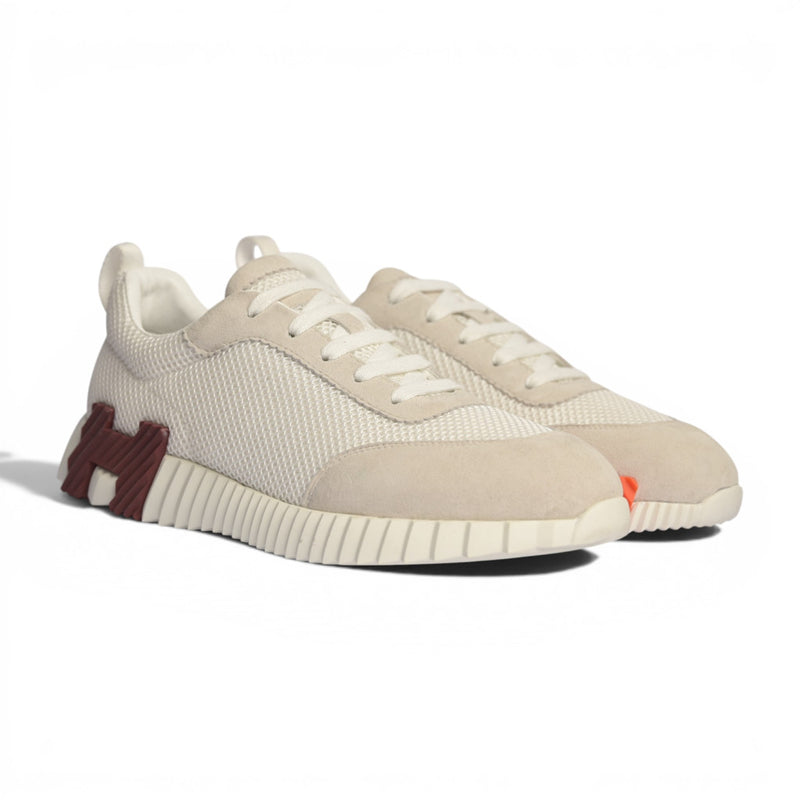 Hermes Bouncing Sneaker "White Fuchsia"