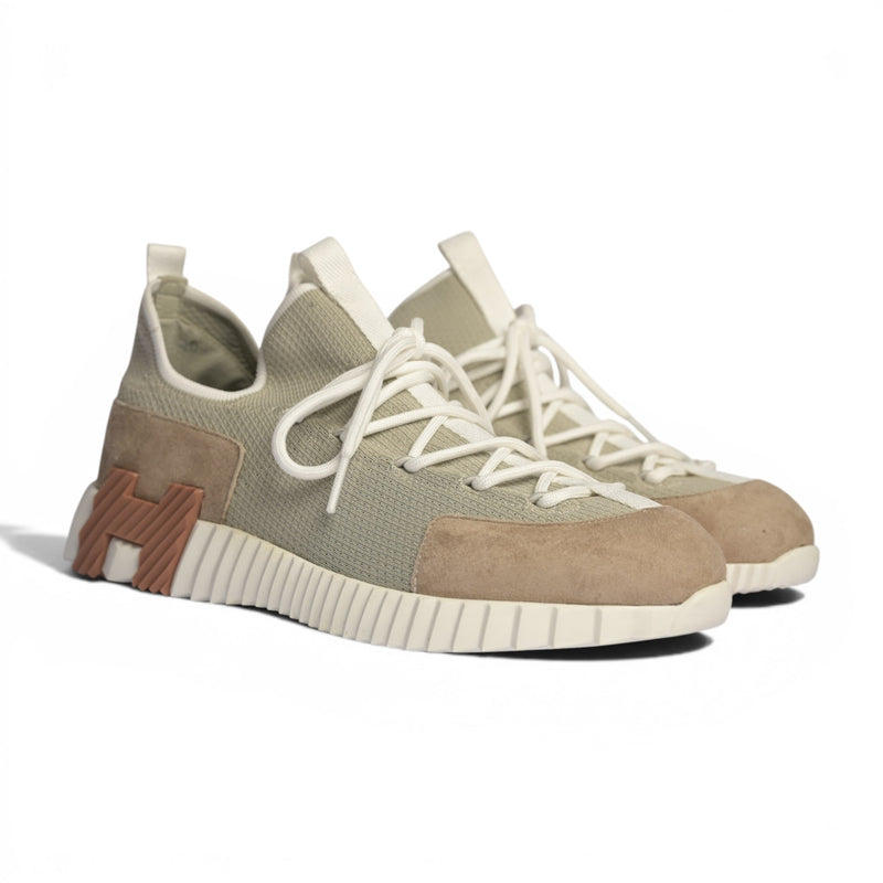 Hermes Slip-On Lift Up Sneaker – Beige/Natural