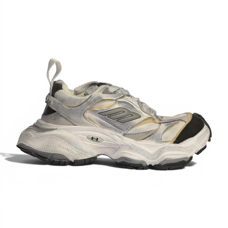 Balenciaga Cargo Distressed Silver