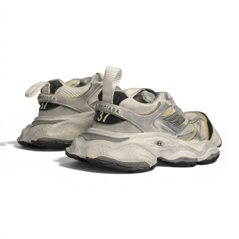 Balenciaga Cargo Distressed Silver